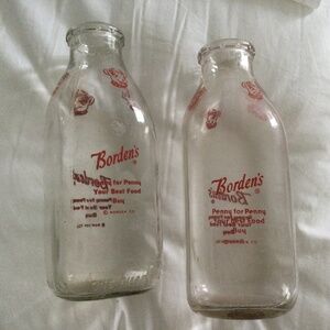 Borden’s Glass Milk Bottles